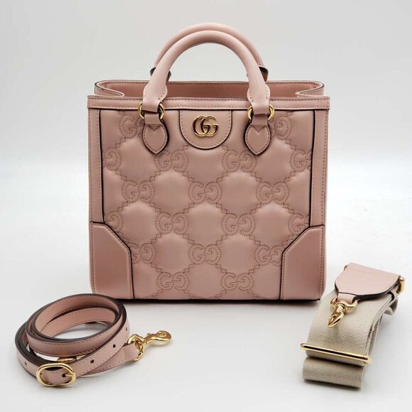 100% Authentic Gucci GG Matelasse Satchel Bag Brand New LUX1000-102025 - Picture 3 of 14